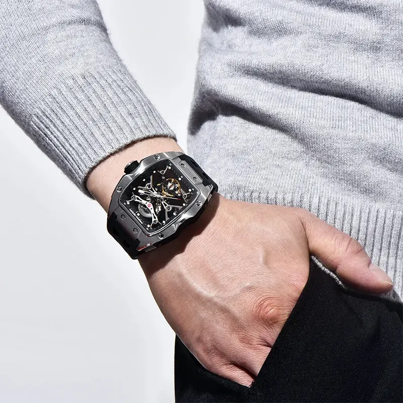 Pagani Design Skeleton Dial Automatic  Men's Watch- PD-YS018